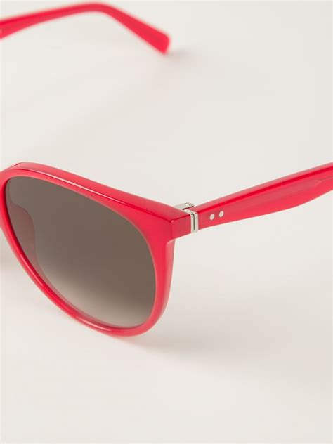 celine thin mary sunglasses red|Celine.